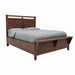 Stratton Panel Bed Low Footboard — Walnut wood reference; selected finish may differ