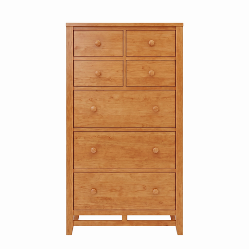 Stratton Seven Drawer Chest — Cherry wood reference; selected finish may differ