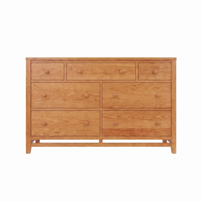 Stratton Seven Drawer Dresser — Cherry wood reference; selected finish may differ