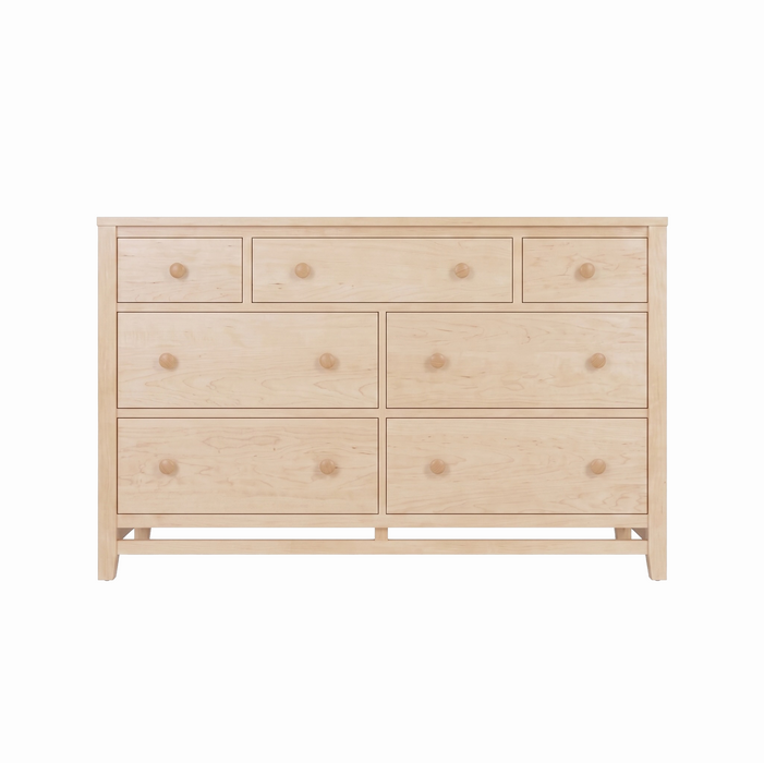 Stratton Seven Drawer Dresser — Maple wood reference; selected finish may differ