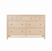 Stratton Seven Drawer Dresser — Maple wood reference; selected finish may differ