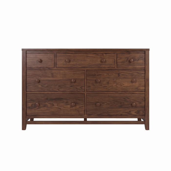 Stratton Seven Drawer Dresser — Walnut wood reference; selected finish may differ