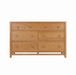 Stratton Seven Drawer Dresser — Oak wood reference; selected finish may differ