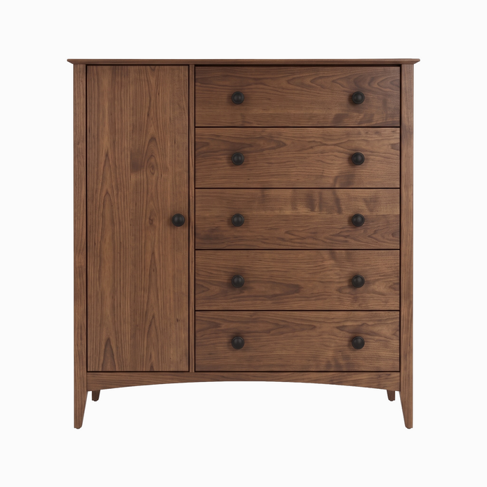Traditional Armoire — Walnut wood reference; selected finish may differ