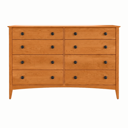 Traditional Eight Drawer Dresser — Cherry wood reference; selected finish may differ
