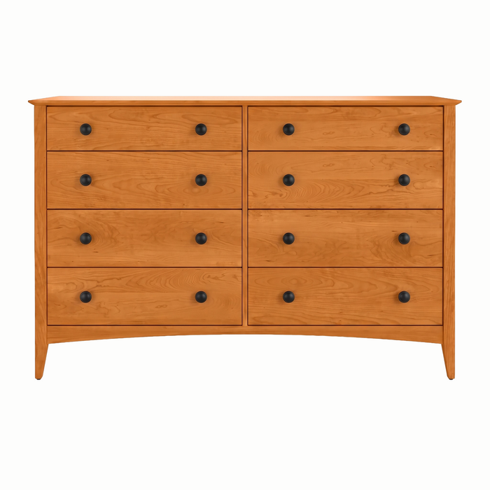 Traditional Eight Drawer Dresser — Cherry wood reference; selected finish may differ