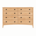Traditional Eight Drawer Dresser — Maple wood reference; selected finish may differ