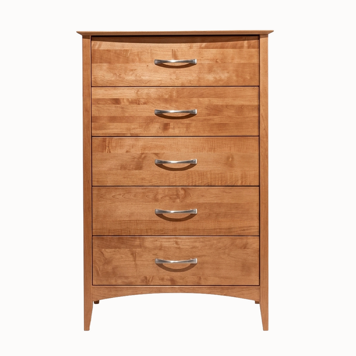 Urban Five Drawer Chest — Cherry wood reference; selected finish may differ
