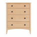 Traditional Four Drawer Chest — Maple wood reference; selected finish may differ