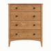 Traditional Four Drawer Chest — Oak wood reference; selected finish may differ