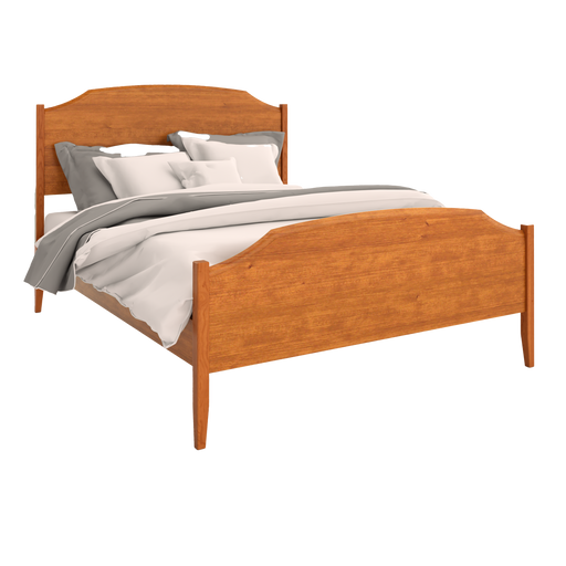 Traditional Panel Bed High Footboard — Cherry wood reference; selected finish may differ