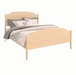 Traditional Panel Bed High Footboard — Maple wood reference; selected finish may differ