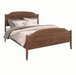 Traditional Panel Bed High Footboard — Walnut wood reference; selected finish may differ