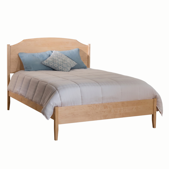 Traditional Panel Bed Low Footboard — Maple wood reference; selected finish may differ