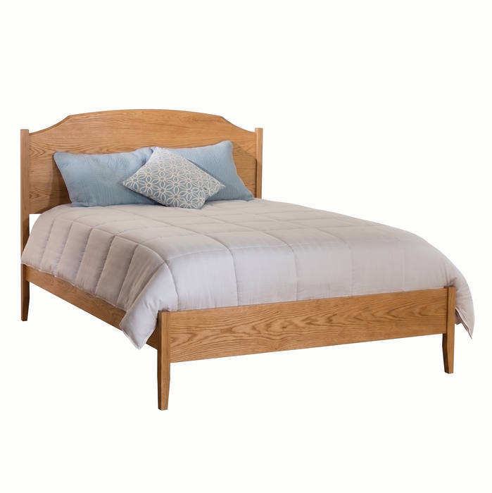 Traditional Panel Bed Low Footboard — Oak wood reference; selected finish may differ