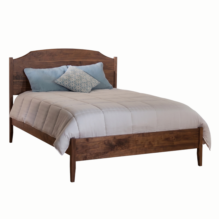 Traditional Panel Bed Low Footboard — Walnut wood reference; selected finish may differ