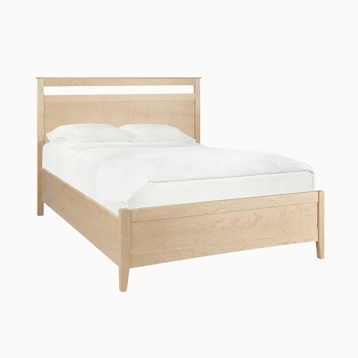 Weybridge Panel Bed Low Footboard — Maple wood reference; selected finish may differ