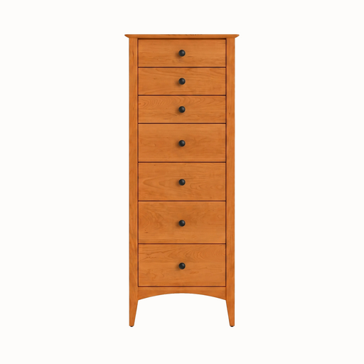 Traditional Seven Drawer Lingerie Chest — Cherry wood reference; selected finish may differ