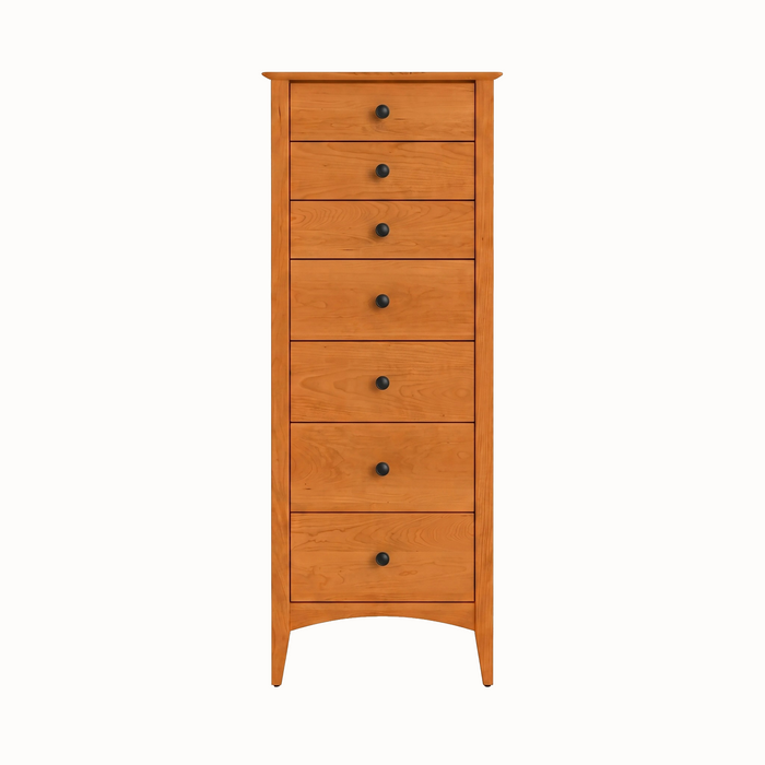 Traditional Seven Drawer Lingerie Chest — Cherry wood reference; selected finish may differ