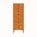 Traditional Seven Drawer Lingerie Chest — Cherry wood reference; selected finish may differ