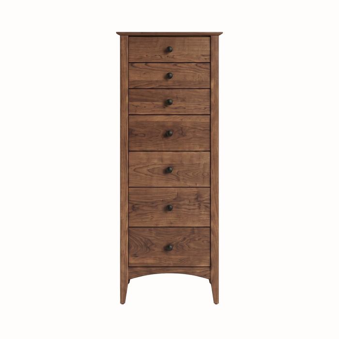 Traditional Seven Drawer Lingerie Chest — Walnut wood reference; selected finish may differ