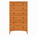 Traditional Six Drawer Chest — Cherry wood reference; selected finish may differ