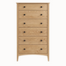 Traditional Six Drawer Chest — Oak wood reference; selected finish may differ