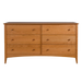 Traditional Six Drawer Dresser — supplier reference image 1; selected finish may differ