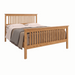 Traditional Slat Bed High Footboard — Oak wood reference; selected finish may differ