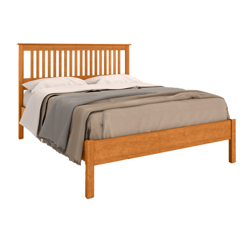 Traditional Slat Bed Low Footboard — Cherry wood reference; selected finish may differ