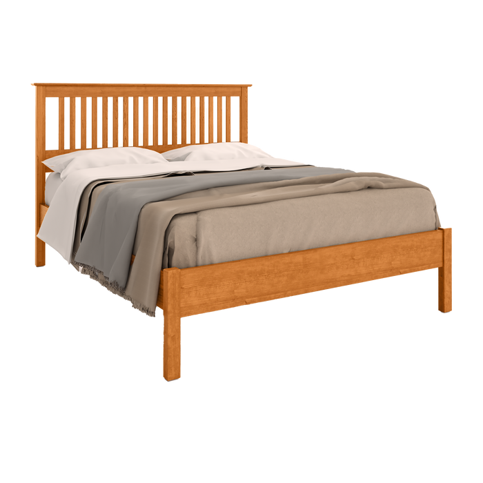 Traditional Slat Bed Low Footboard — Cherry wood reference; selected finish may differ