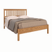 Traditional Slat Bed Low Footboard — Oak wood reference; selected finish may differ