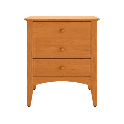 Traditional Three Drawer Nightstand — supplier reference image 1; selected finish may differ