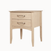 Urban Two Drawer Nightstand — Maple wood reference; selected finish may differ