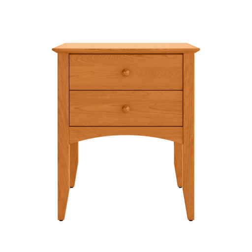 Traditional Two Drawer Nightstand — supplier reference image 1; selected finish may differ
