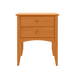 Traditional Two Drawer Nightstand — supplier reference image 1; selected finish may differ