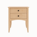 Traditional Two Drawer Nightstand — Maple wood reference; selected finish may differ