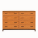 Truman Eight Drawer Dresser — Cherry wood reference; selected finish may differ