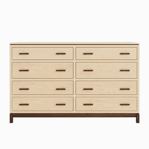 Truman Eight Drawer Dresser — Maple wood reference; selected finish may differ