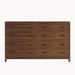 Truman Eight Drawer Dresser — Walnut wood reference; selected finish may differ