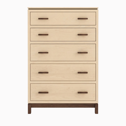 Truman Five Drawer Chest — Maple wood reference; selected finish may differ