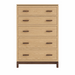 Truman Five Drawer Chest — Oak wood reference; selected finish may differ