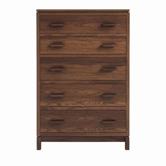 Truman Five Drawer Chest — Walnut wood reference; selected finish may differ