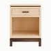 Truman One Drawer Nightstand — Maple wood reference; selected finish may differ