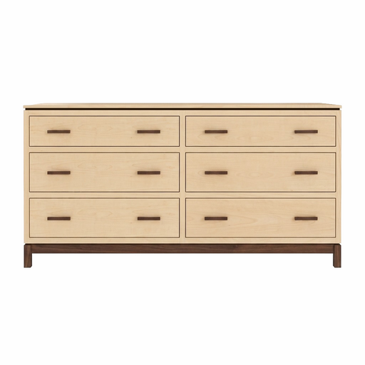 Truman Six Drawer Dresser — Maple wood reference; selected finish may differ