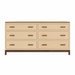Truman Six Drawer Dresser — Maple wood reference; selected finish may differ