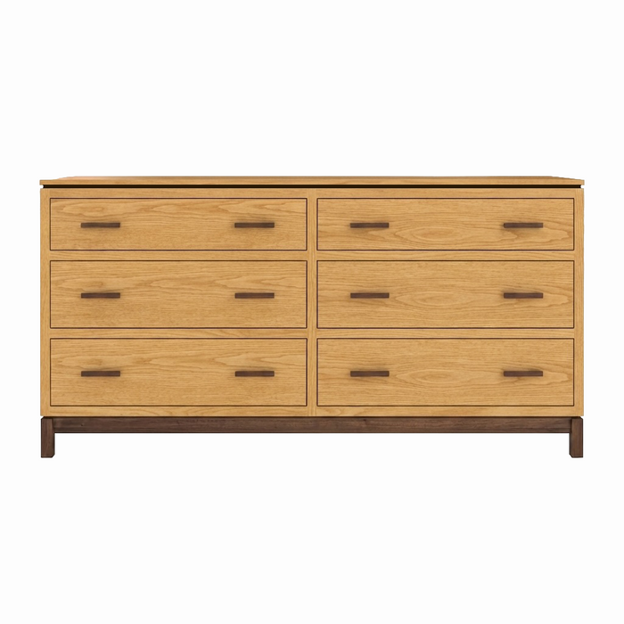 Truman Six Drawer Dresser — Oak wood reference; selected finish may differ