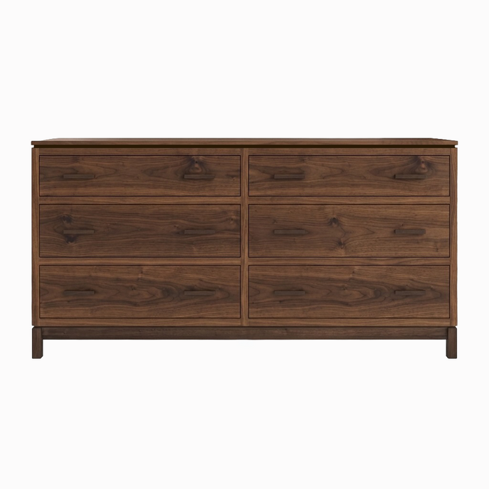Truman Six Drawer Dresser — Walnut wood reference; selected finish may differ