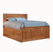Urban Captains Panel Bed 6x6 — Cherry wood reference; selected finish may differ