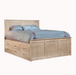 Urban Captains Panel Bed 6x6 — Maple wood reference; selected finish may differ